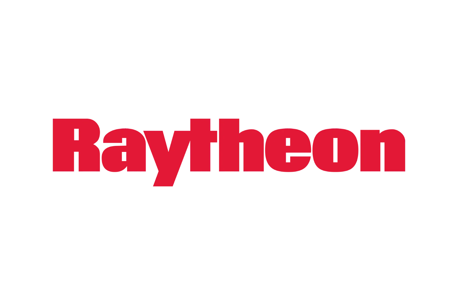 Raytheon Red Wordmark Logo Free PNG