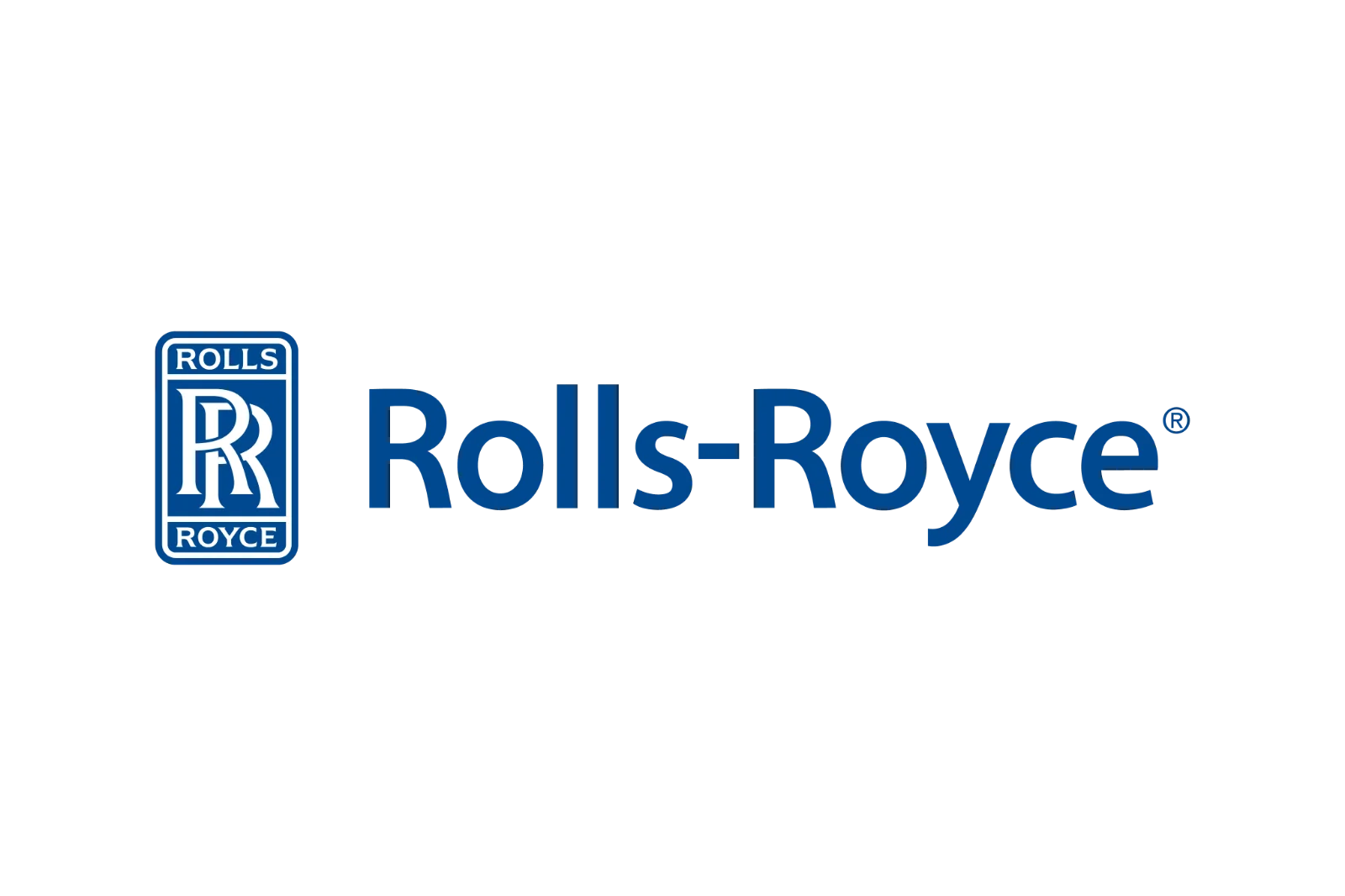 Rolls-Royce Blue Wordmark and Monogram Logo Free PNG