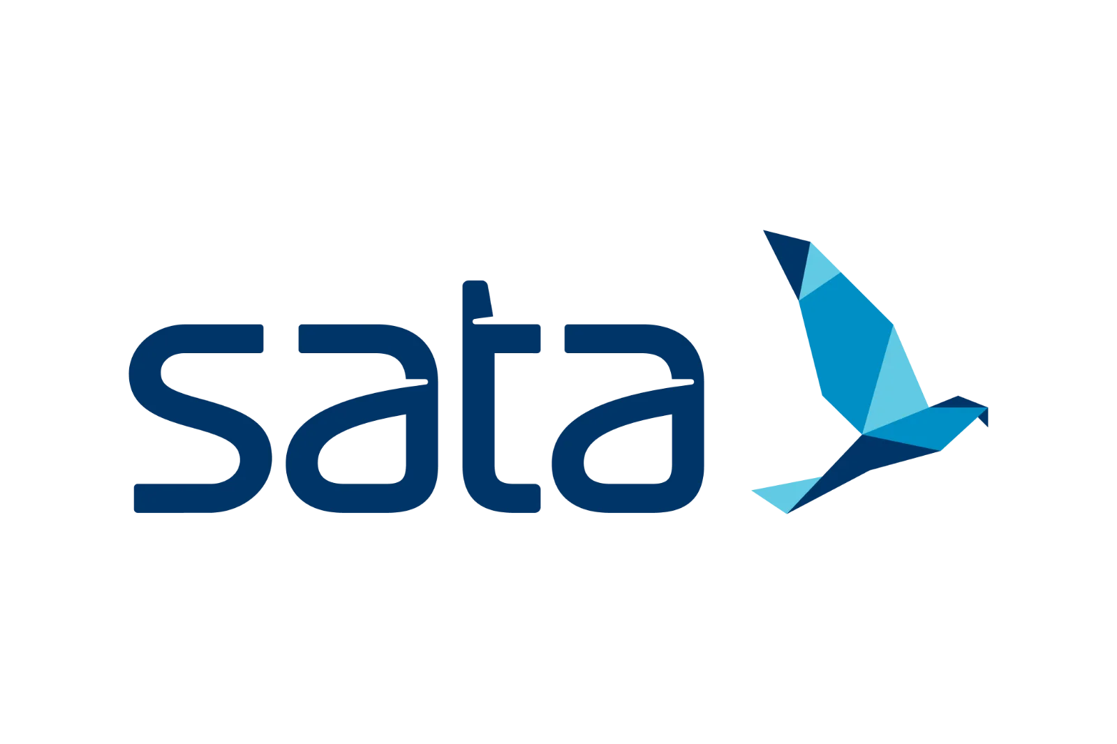 SATA Air Açores Logo with Geometric Bird Free PNG