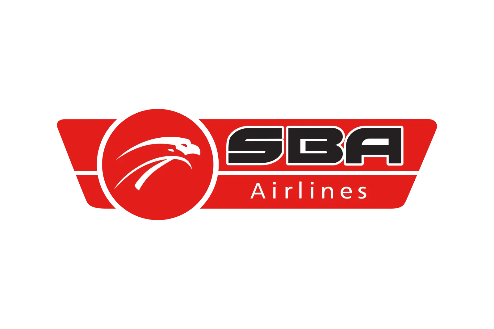 SBA Airlines Red Aviation Logo Free PNG