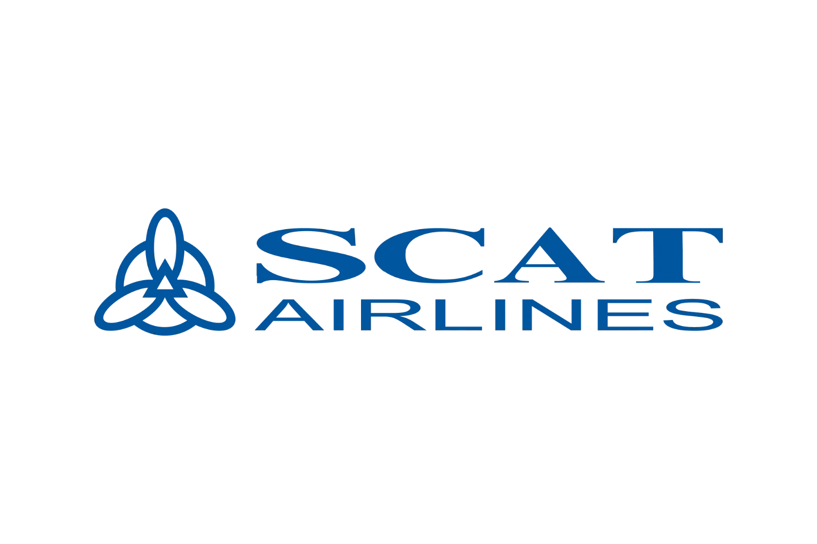 SCAT Airlines Blue Logo and Emblem Free PNG
