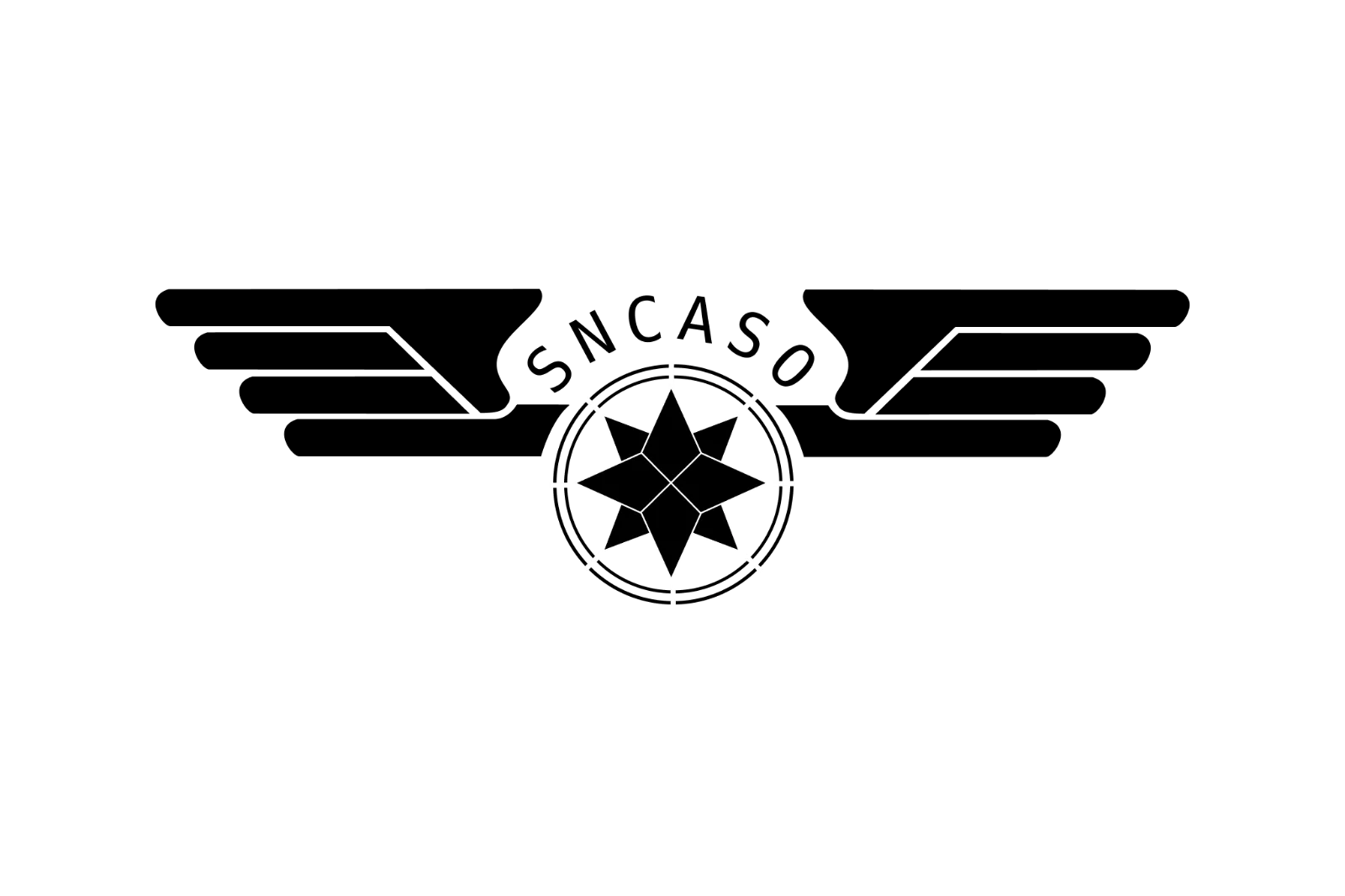 SNCASO Eight-Point Compass Star Emblem Free PNG
