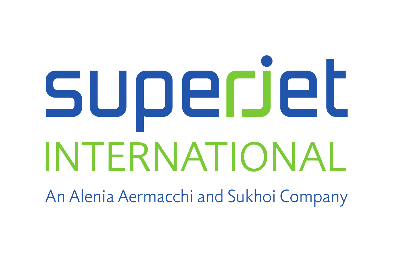 SuperJet International Logo in Blue and Green | Free PNG