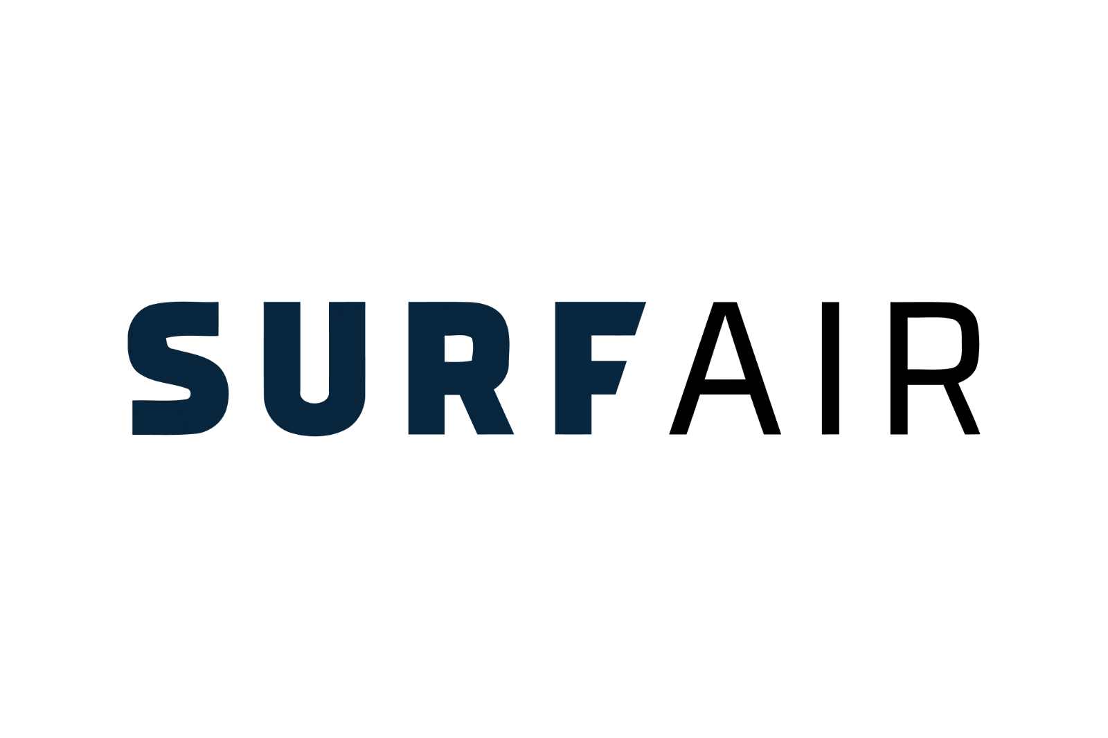 Surf Air Navy and White Typography | Free PNG