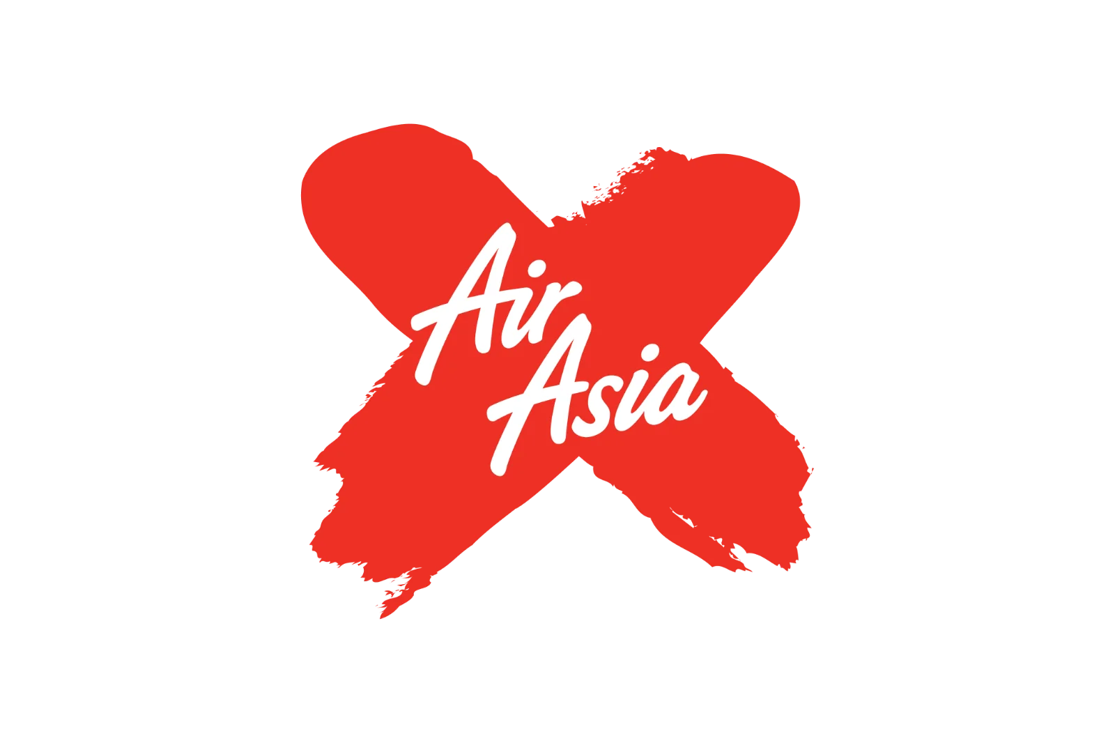 AirAsia Red Brushstroke X Logo Free PNG