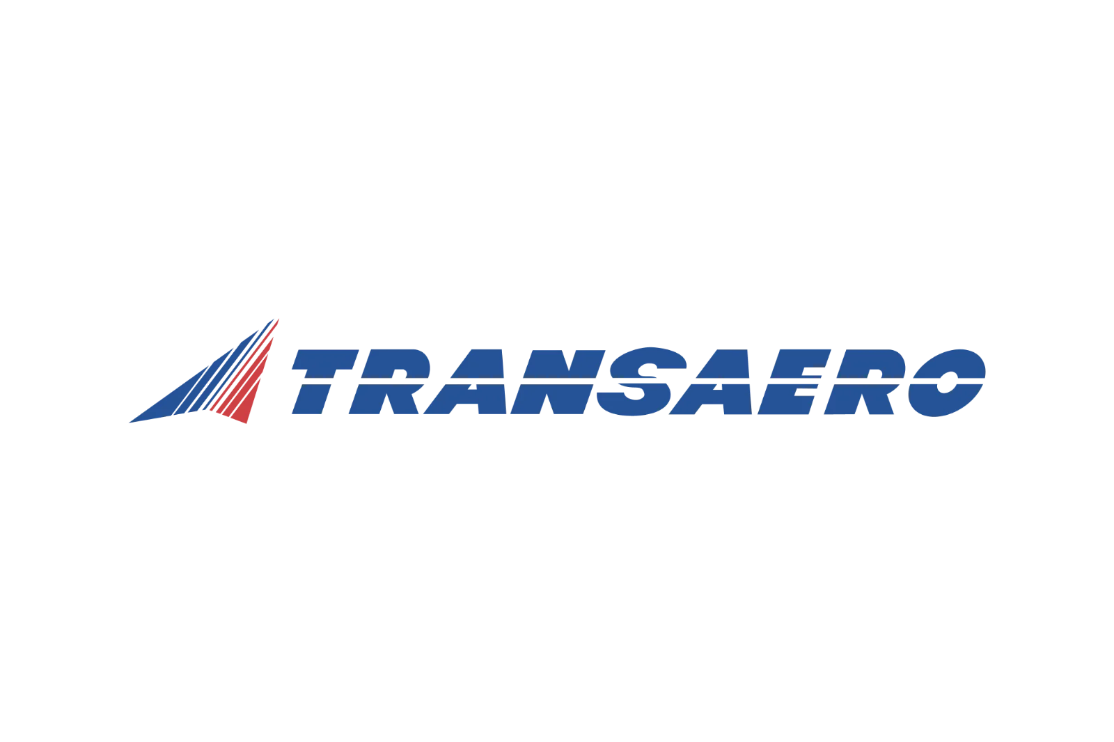 Transaero Airline Logo in Blue and Red | Free PNG