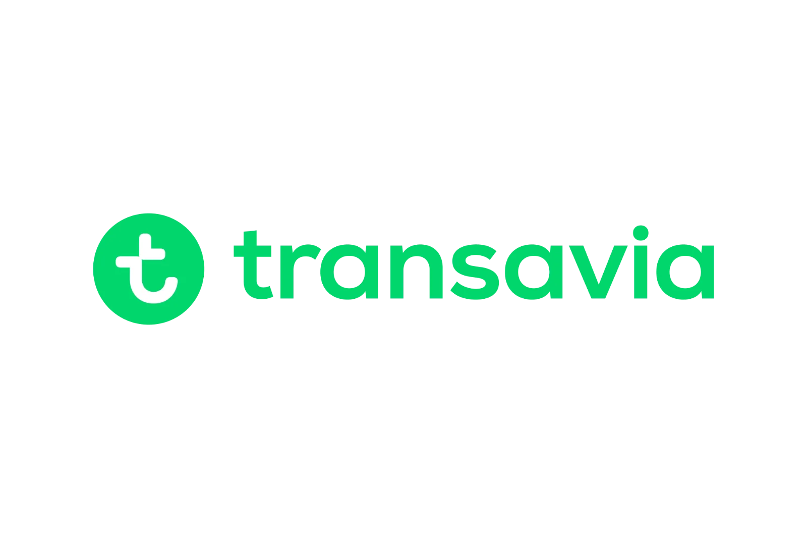 Transavia Airline Logo in Green and White Free PNG