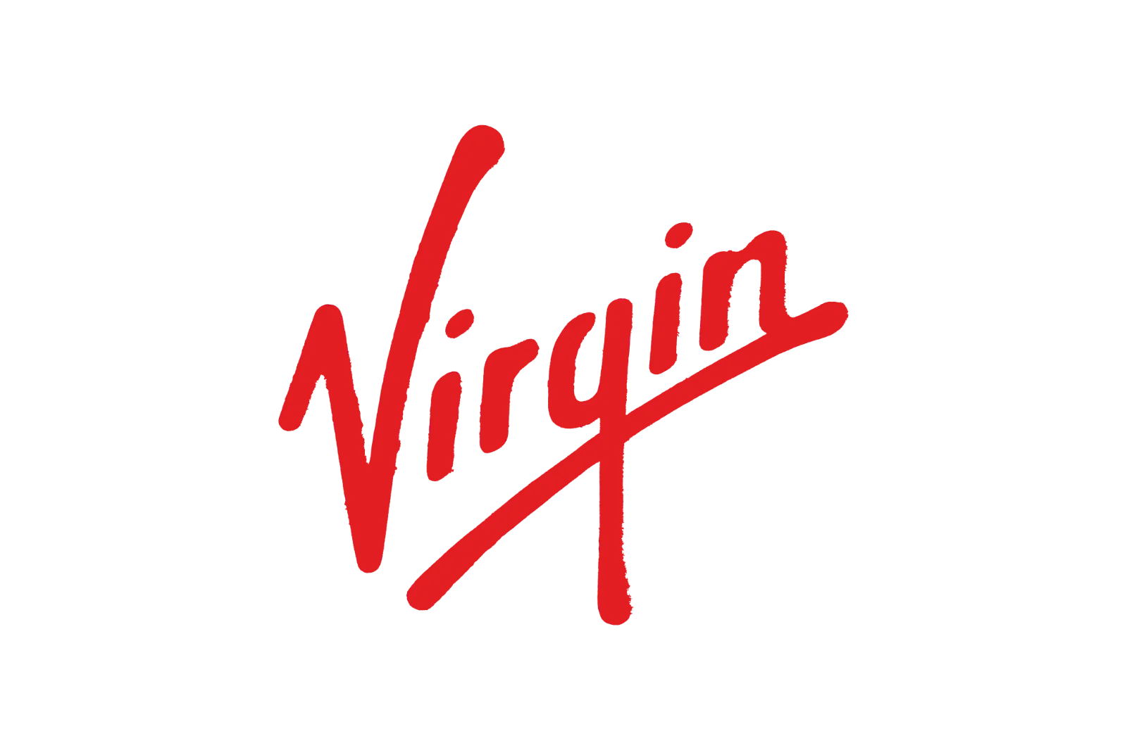 Virgin Red Script Logo Free PNG