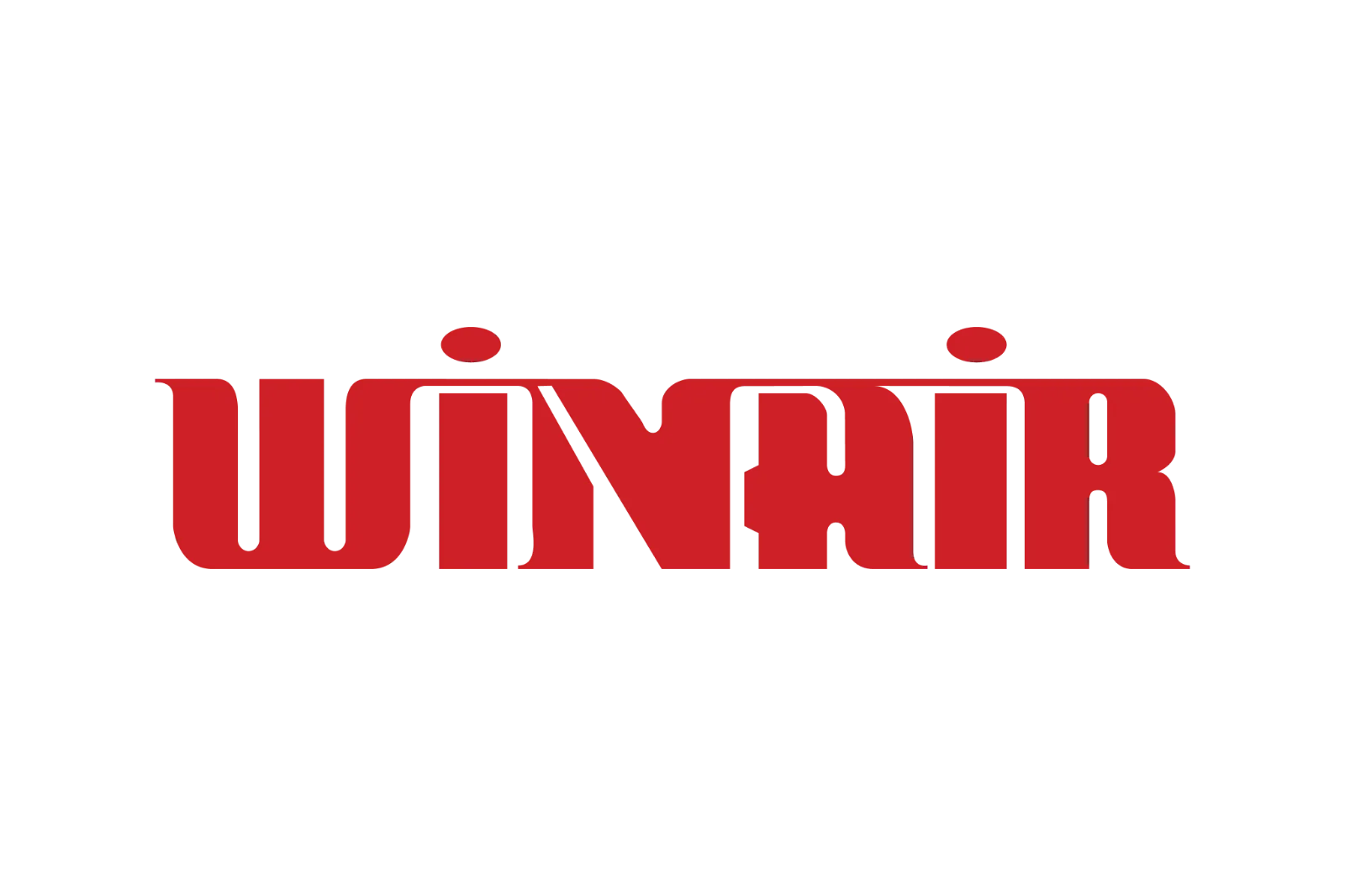 Winair Red Block Lettering Free PNG