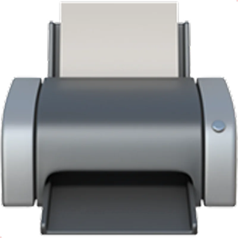 Gray Desktop Printer with Paper | Free PNG