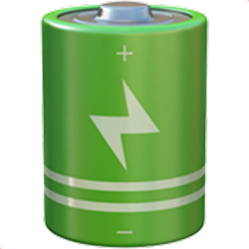 Green Battery Icon with Lightning Bolt | Free PNG