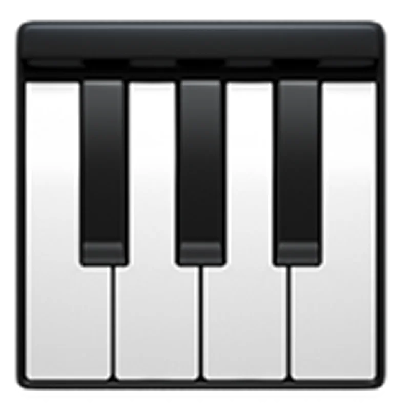 Glossy Piano Keyboard Icon - Free PNG