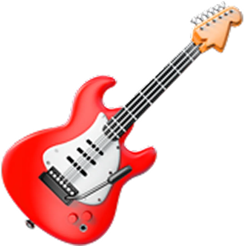 Red Electric Guitar Free PNG