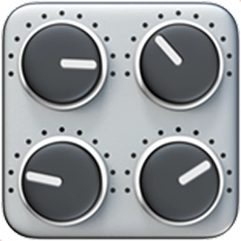 Four-Knob Appliance Control Panel Free PNG