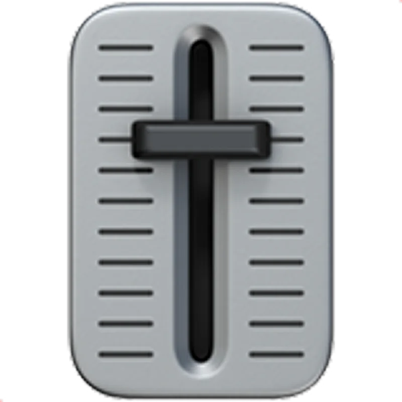 Vertical Audio Fader Slider Icon Free PNG