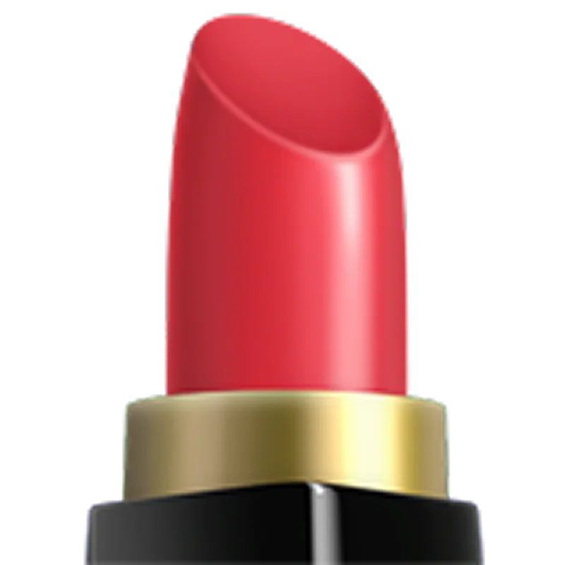 Red Lipstick in a Gold and Black Case Free PNG
