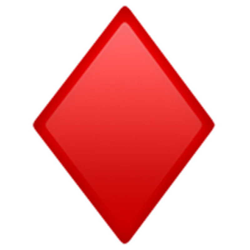 Glossy Red Diamond Button Free PNG