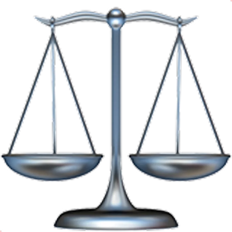 Silver Balance Scales of Justice Free PNG