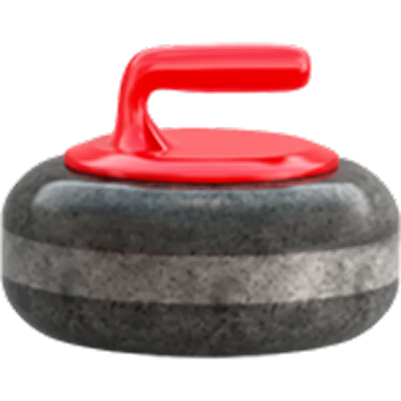 Red-Handled Curling Stone Free PNG