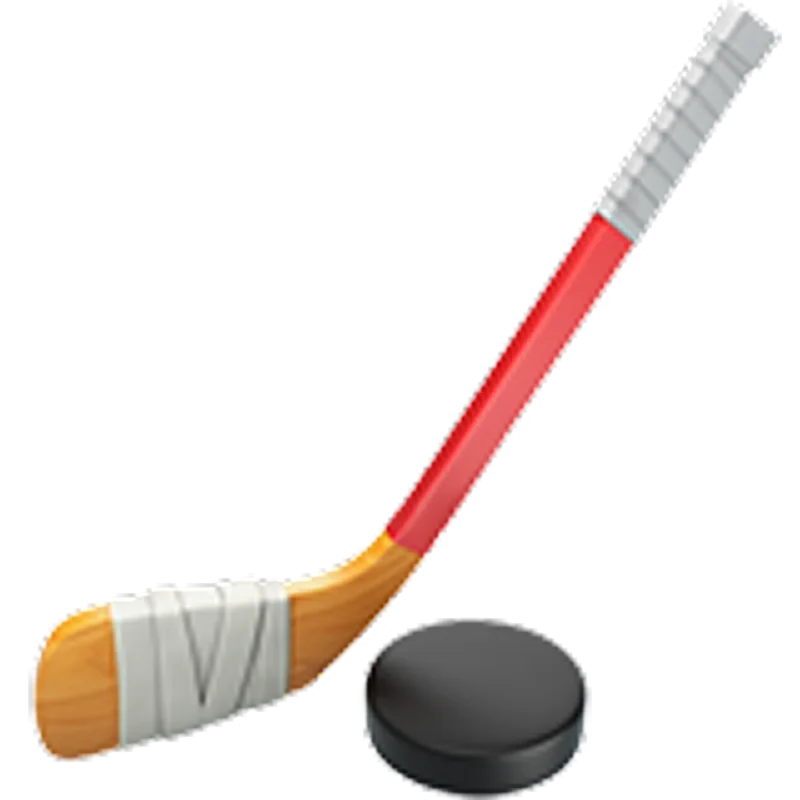 Hockey Stick and Puck Sports Illustration Free PNG