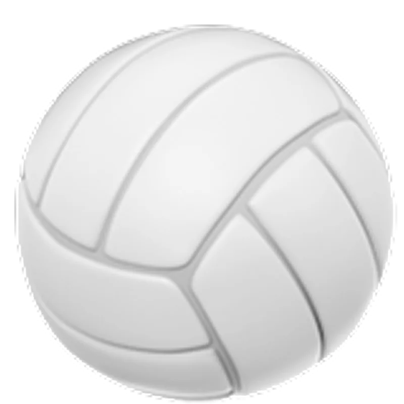 White Volleyball Icon - Free PNG