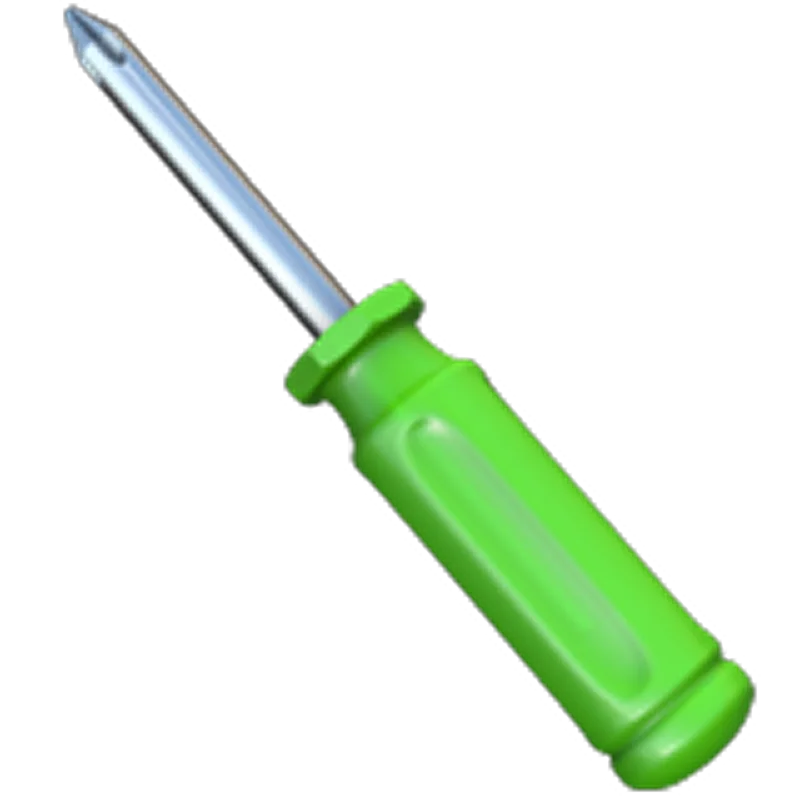 Green Handled Screwdriver Free PNG