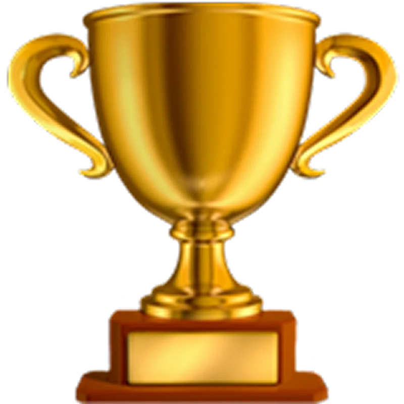 Gold Trophy Cup Award Free PNG
