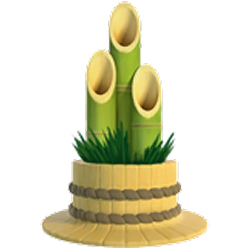 Japanese Kadomatsu New Year Decoration Free PNG