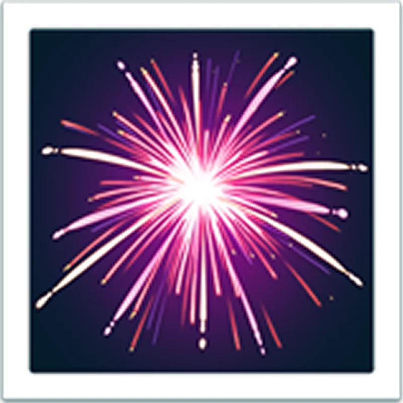 Radiating Pink and Violet Firework Burst Free PNG