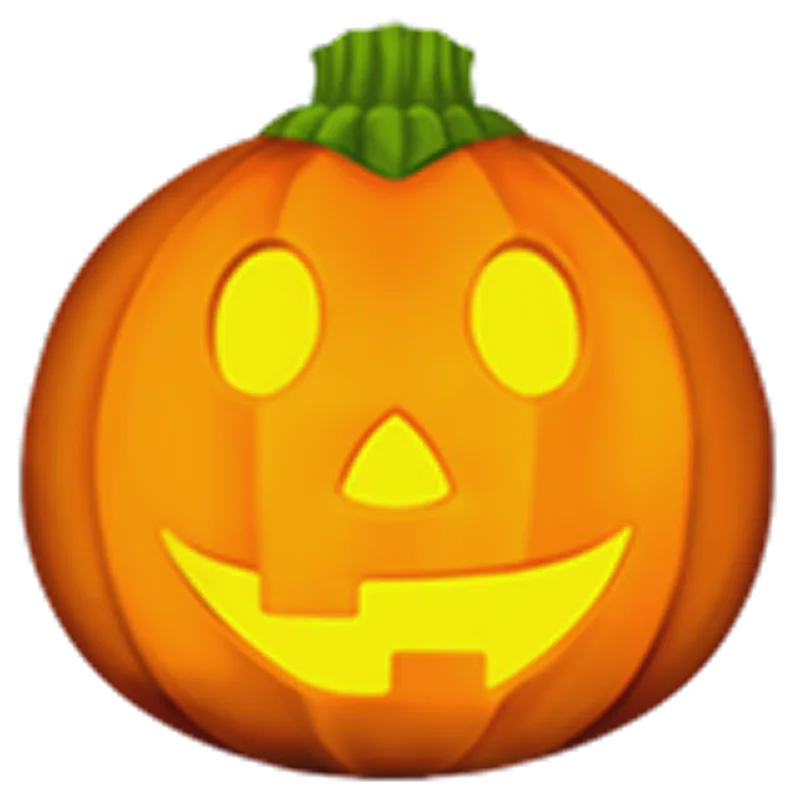 Smiling Jack-o'-Lantern Halloween Free PNG