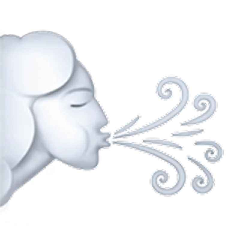 White Wind Spirit Blowing Air Free PNG