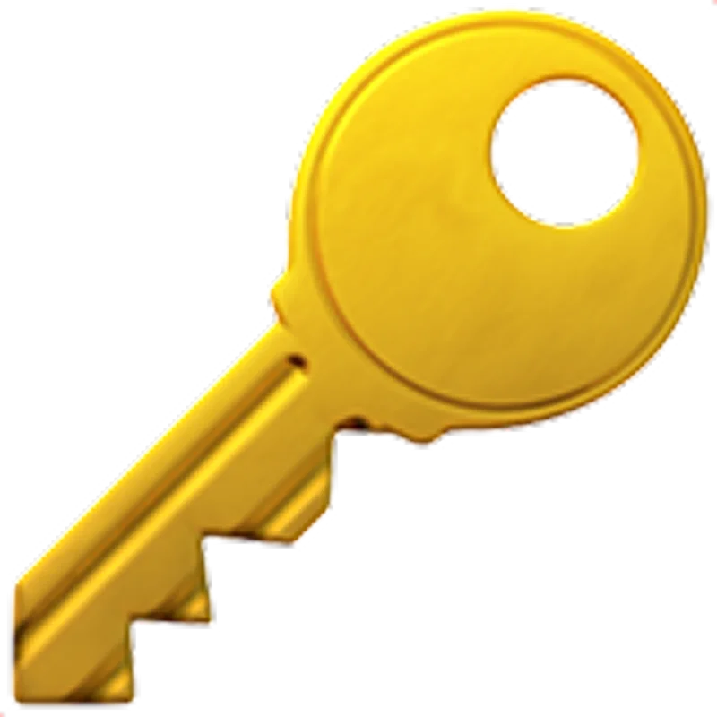 Golden Key Icon Free PNG