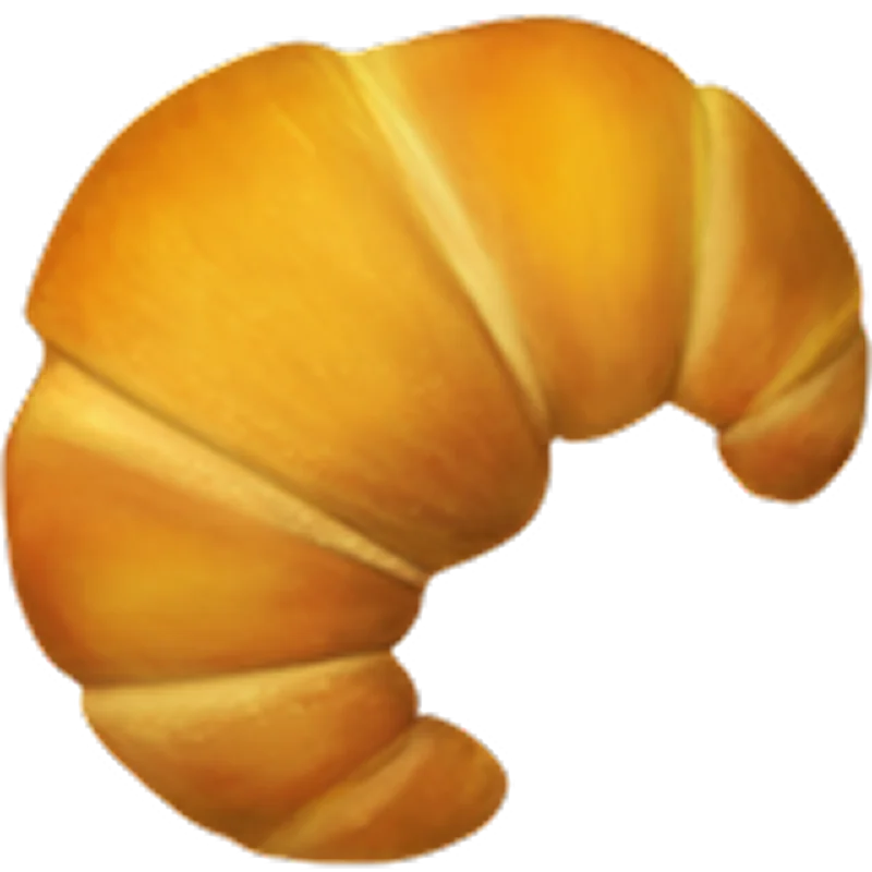 Golden Croissant Free PNG