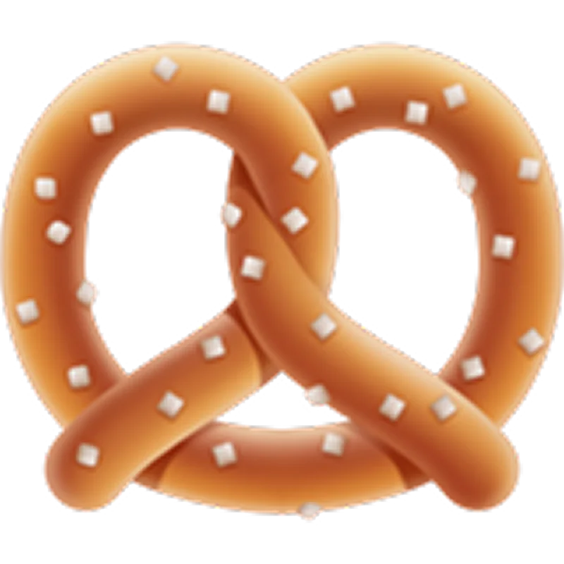 Salted Pretzel 3D Illustration Free PNG