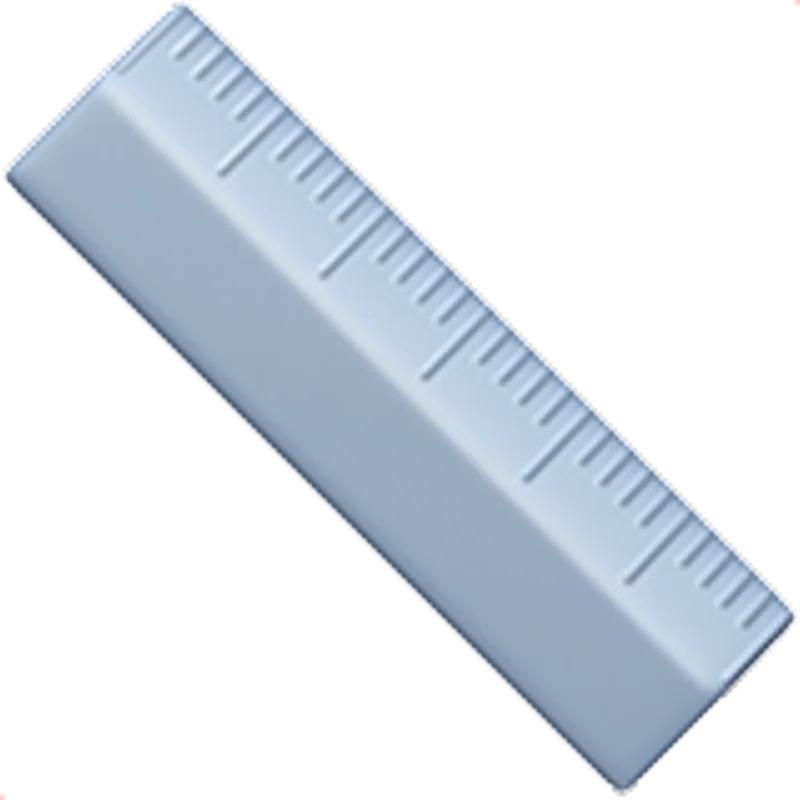 Free PNG of a Pale Blue Ruler