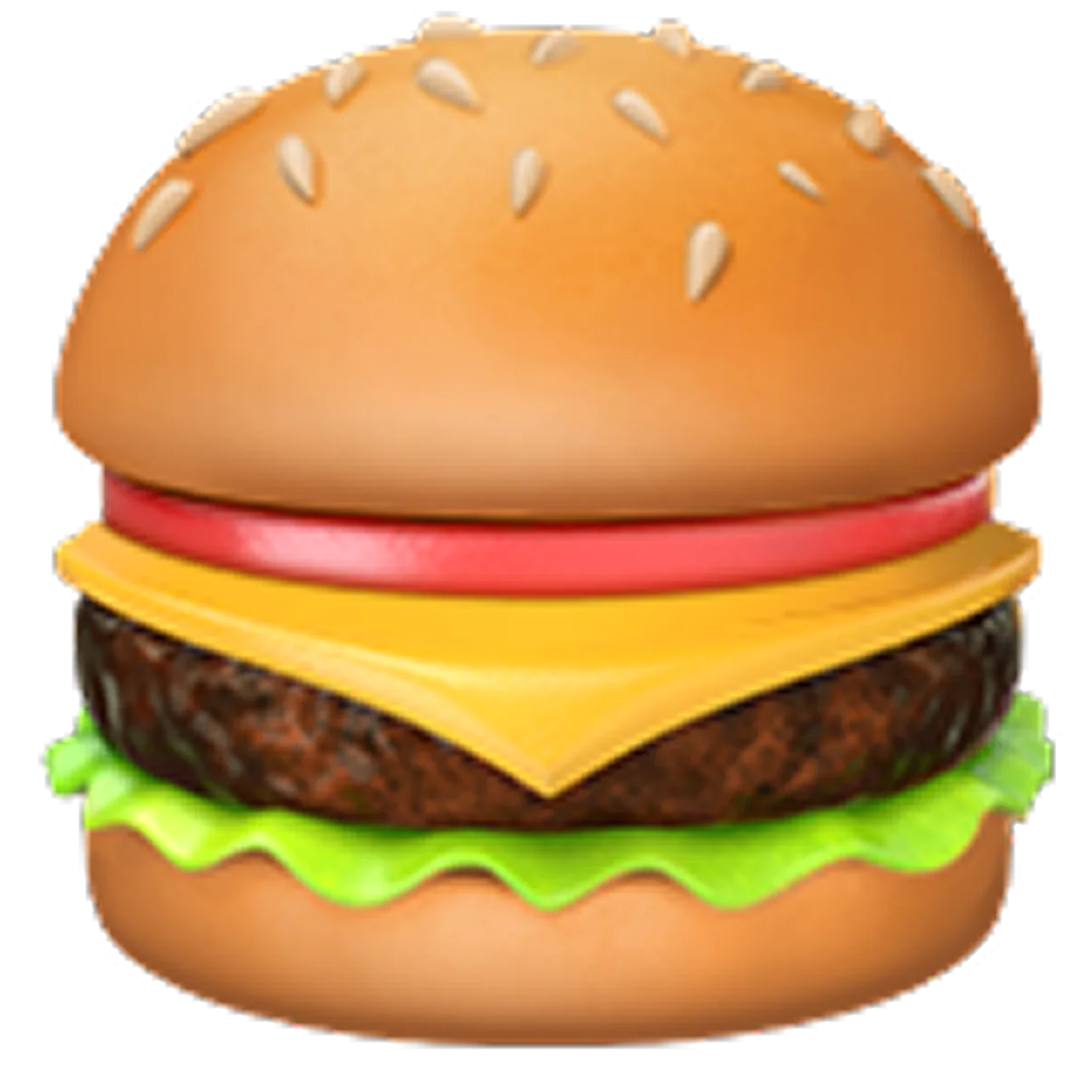 Cartoon Cheeseburger Icon Free PNG