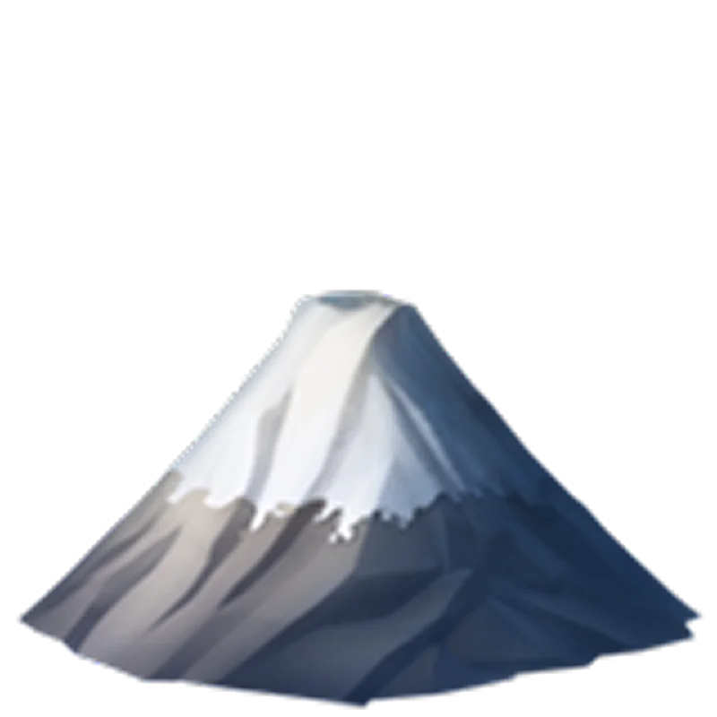 Snow-Capped Mountain Illustration Free PNG