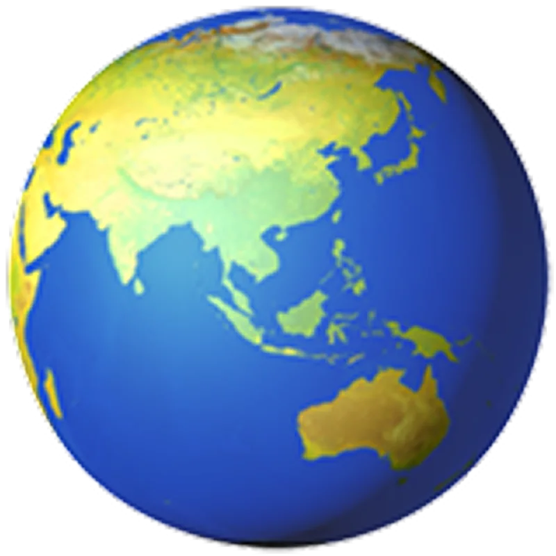 Free PNG Earth Globe Showing Asia and the Pacific