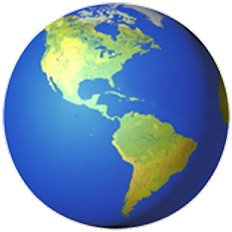 Earth Globe Showing the Americas - Free PNG