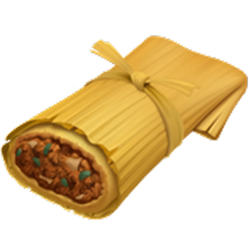 Wrapped Tamale with Savory Filling - Free PNG