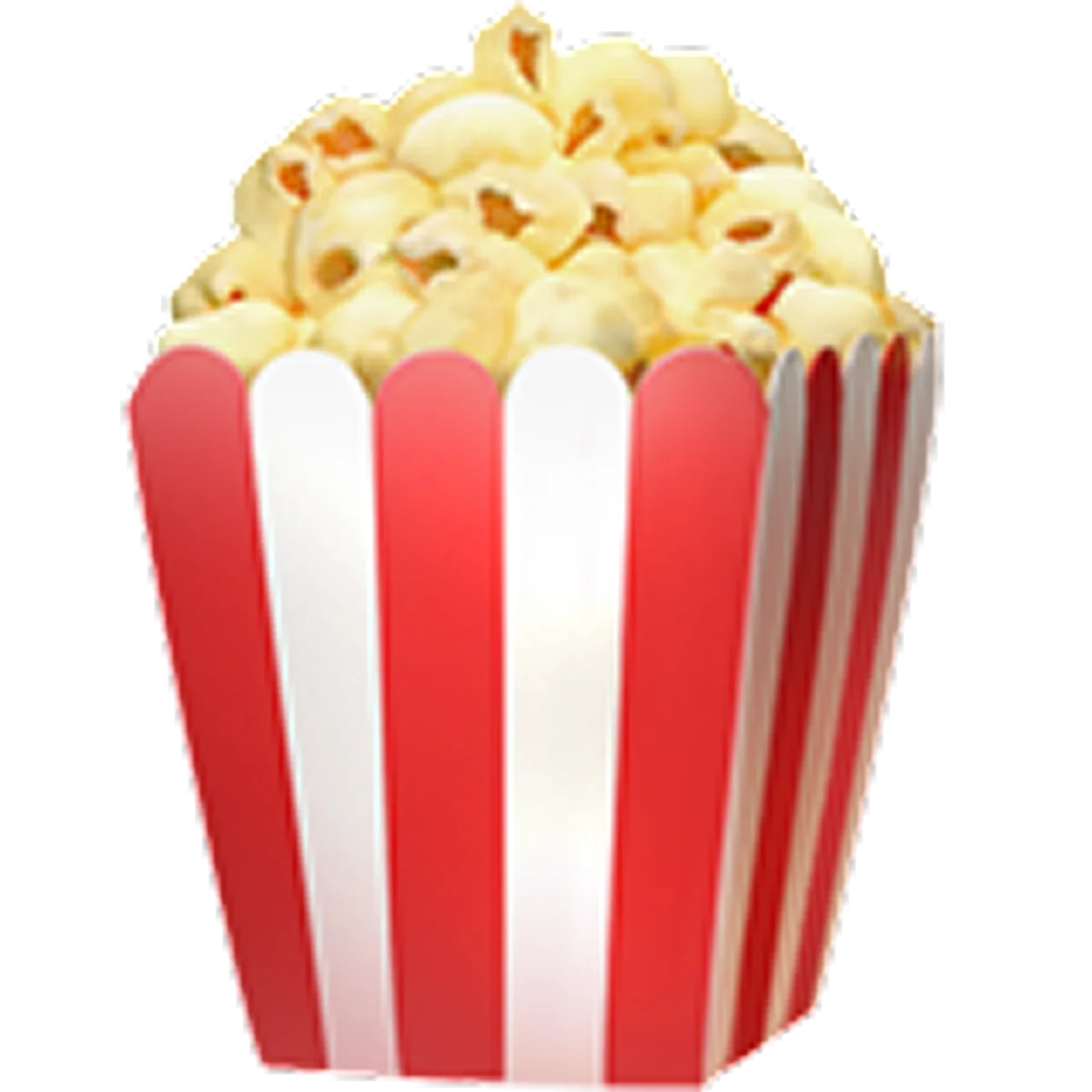 Popcorn in a Red and White Striped Tub | Free PNG