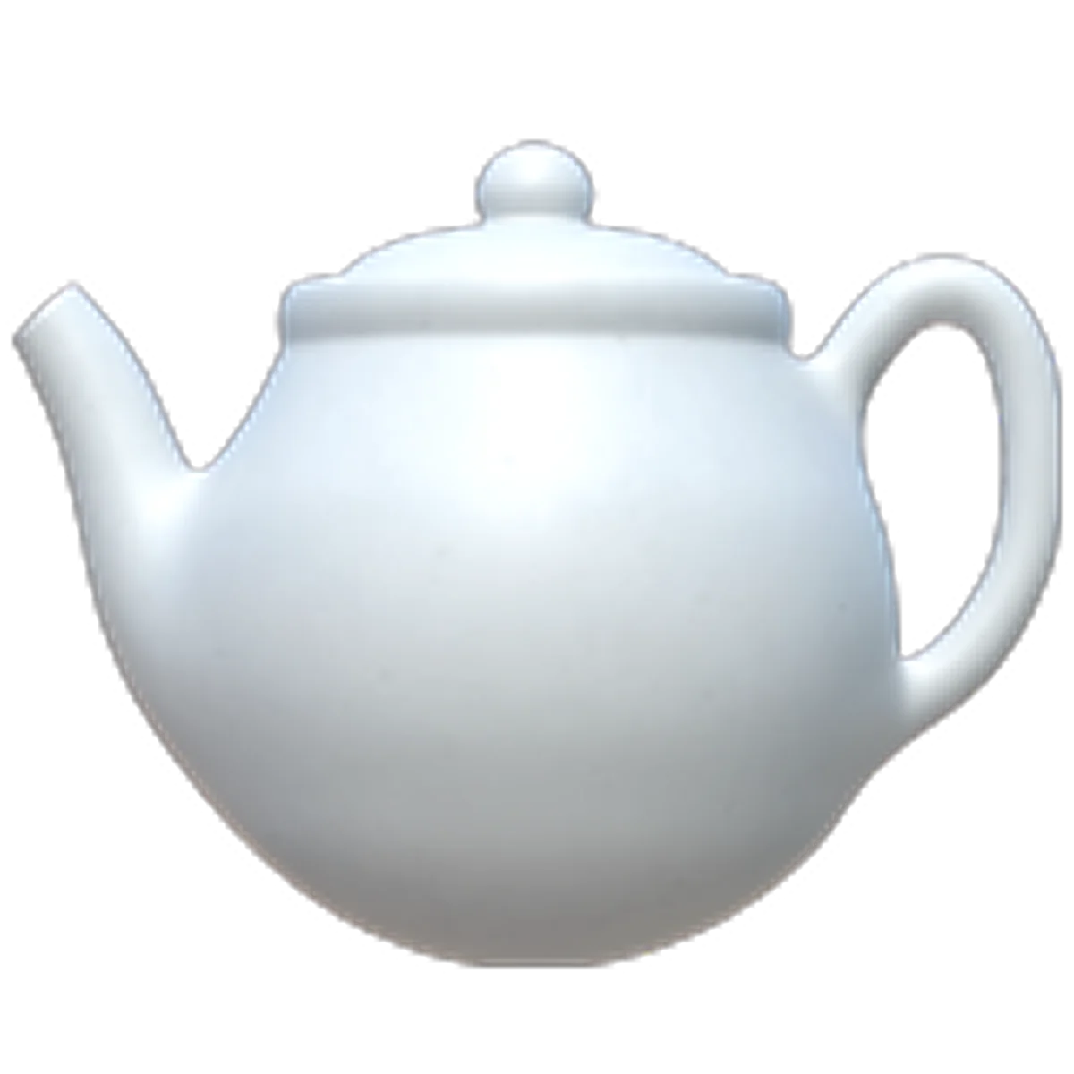 White Ceramic Teapot Free PNG