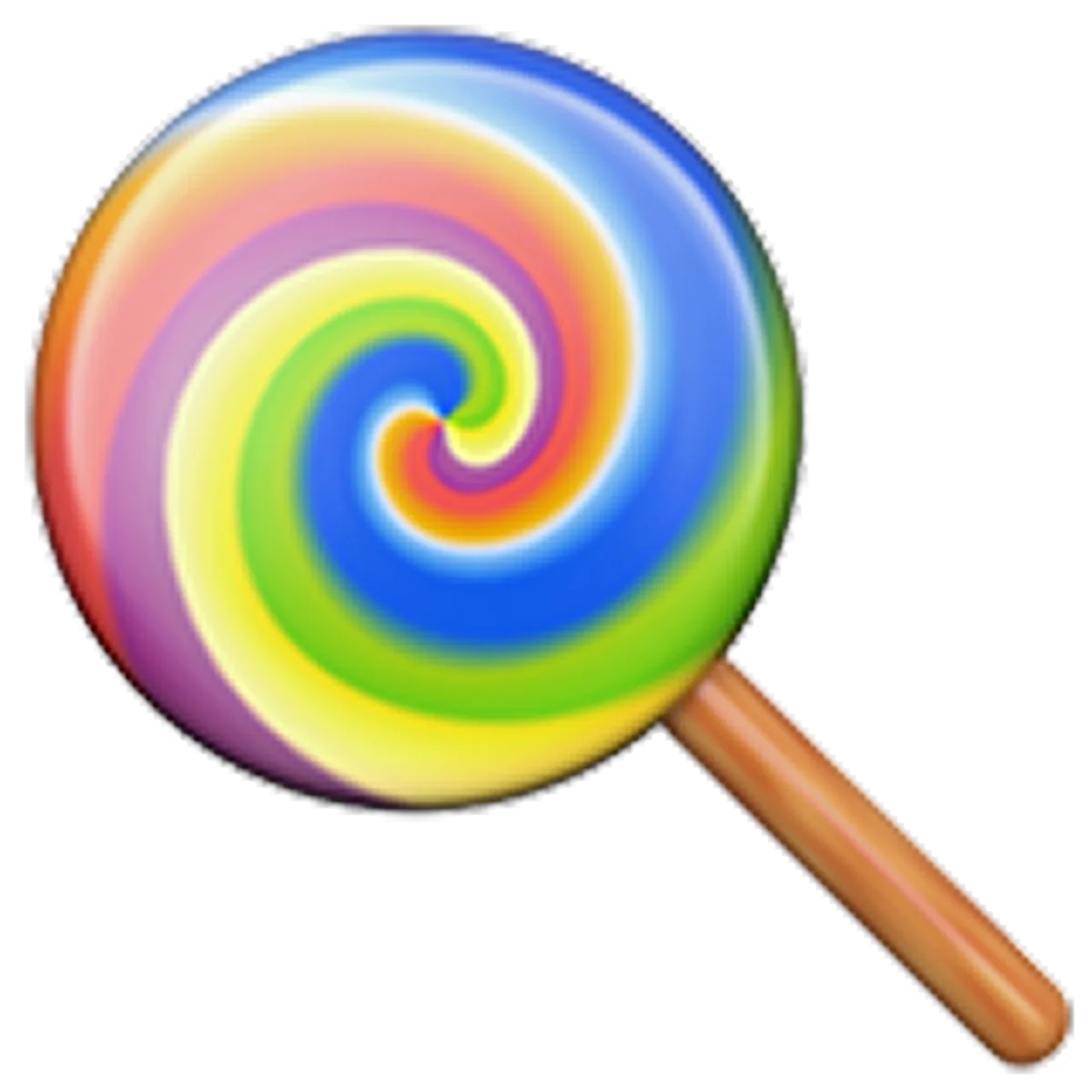 Rainbow Swirl Lollipop Free PNG