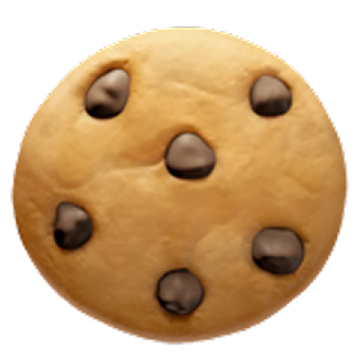 Round Chocolate Chip Cookie Free PNG