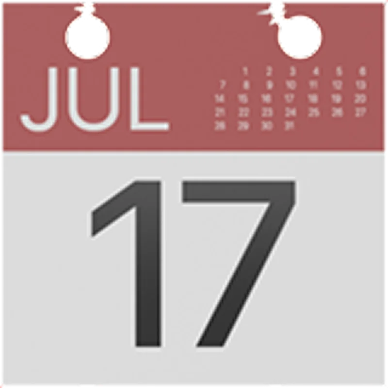 July 17 Calendar Page Free PNG