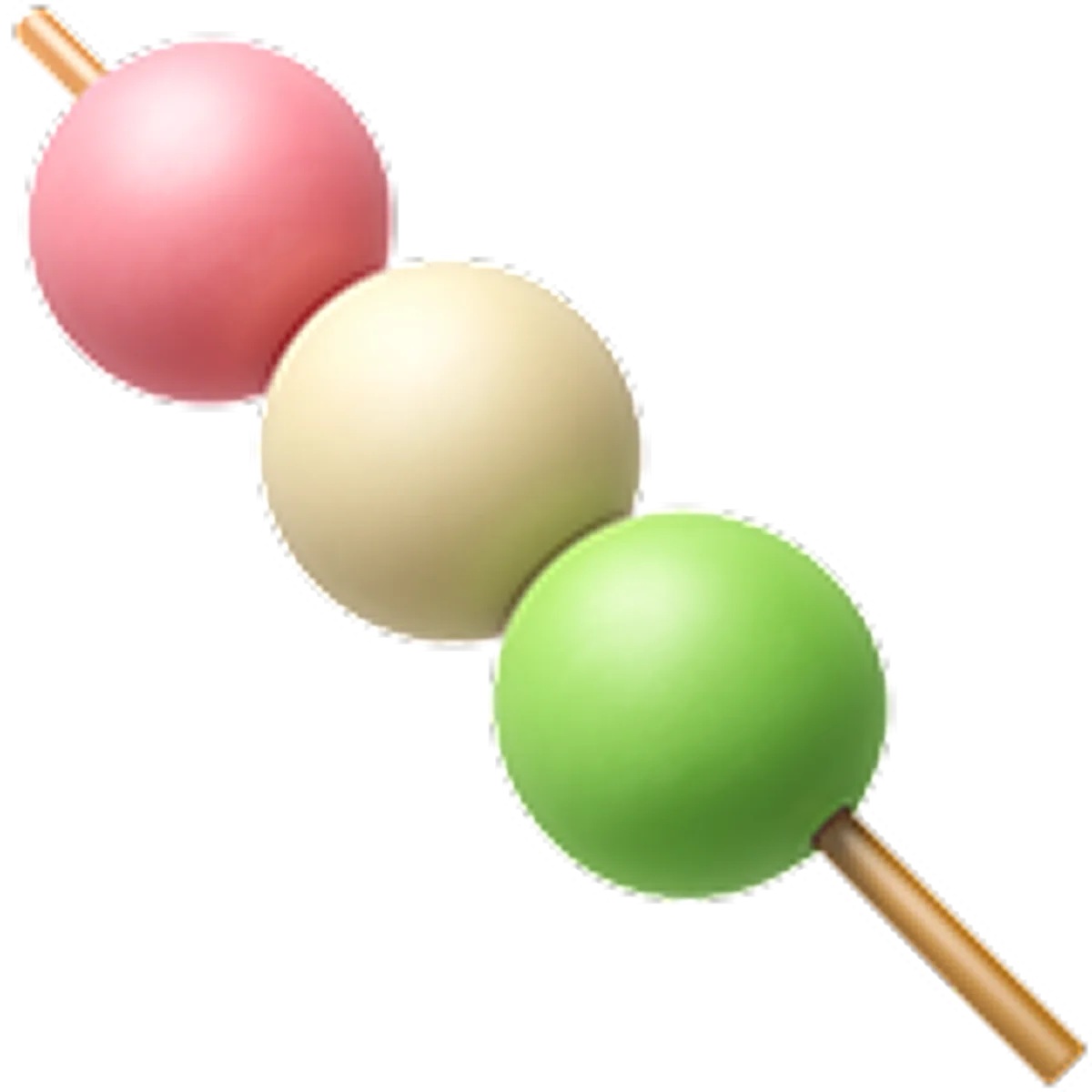 Three-Color Dango Skewer Free PNG