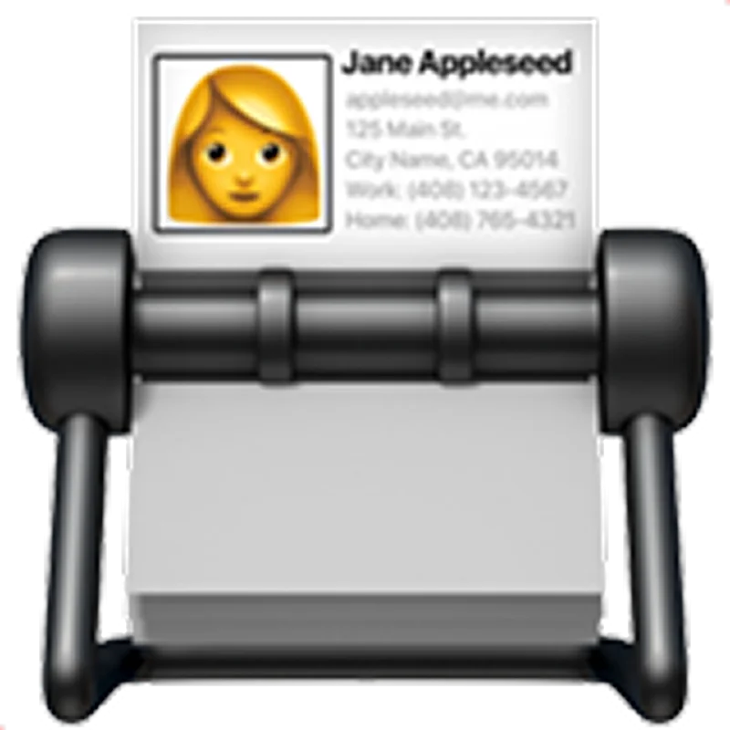 Free PNG Contact Card with Woman Avatar