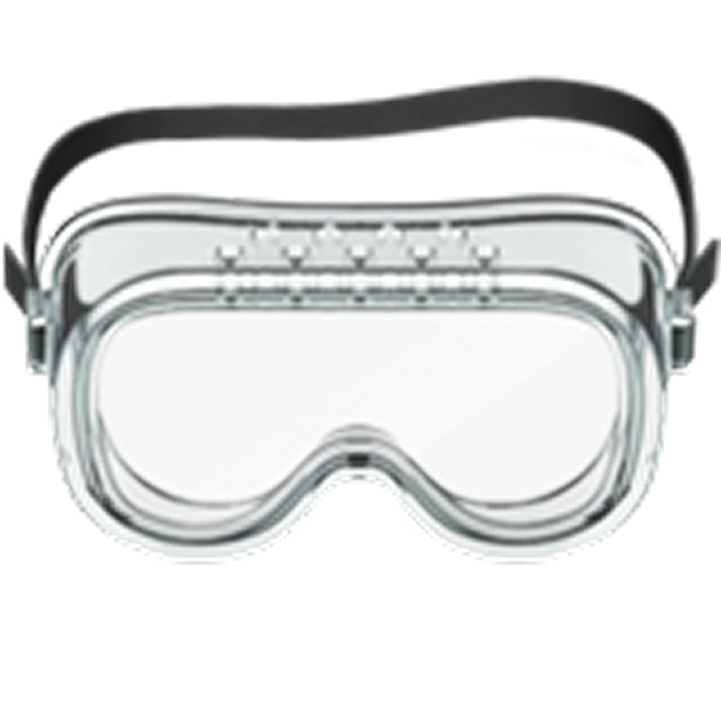 Silver Ski Goggles with Black Strap Free PNG