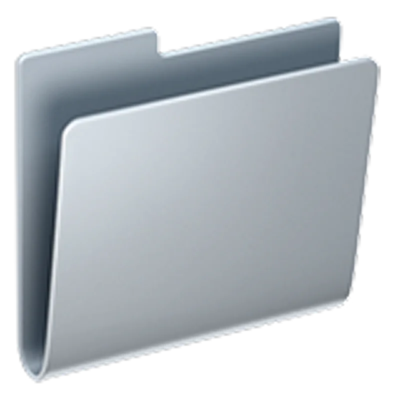 Glossy Silver Folder Icon Free PNG