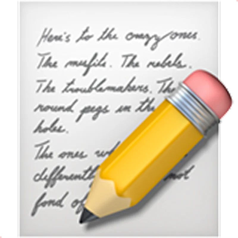 Yellow Pencil on Handwritten Notes Free PNG
